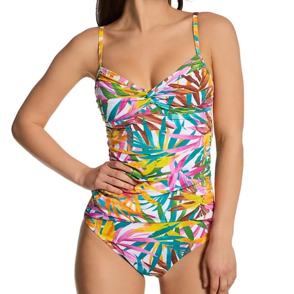 NWT Bleu Rod Beattie Fantasy Island Draped Tankini Top & Sarong Bikini Bottom